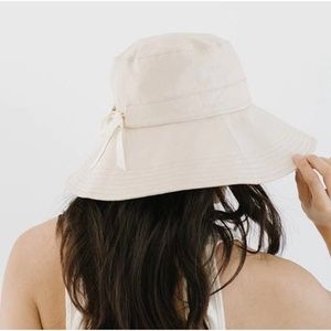 CHANDLER LINEN BUCKET HAT - NATURAL